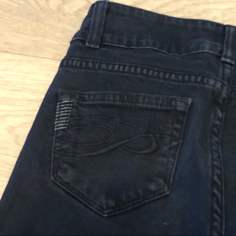 Paige Mid Rise Straight Black denim jeans Sz 24 - Picture 9 of 12